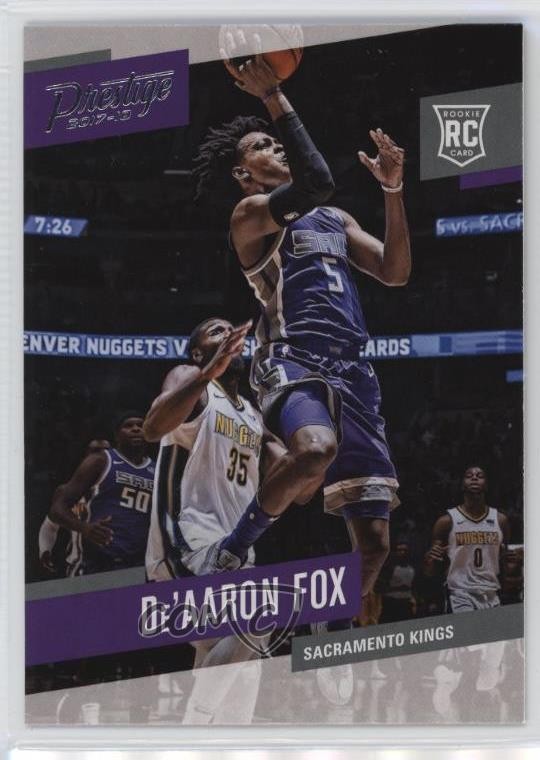 2017-18 Panini Prestige Rookies De'Aaron Fox #155 1rh0