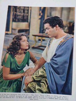Sa68 Ephemera 1950s Film Picture Leo Genn Marina Berti Quo Vadis