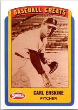 1990 Swell Baseball Greats #36 Carl Erskine