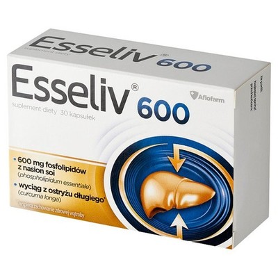 Esseliv 600 mg liver support capsules, 30 pcs.