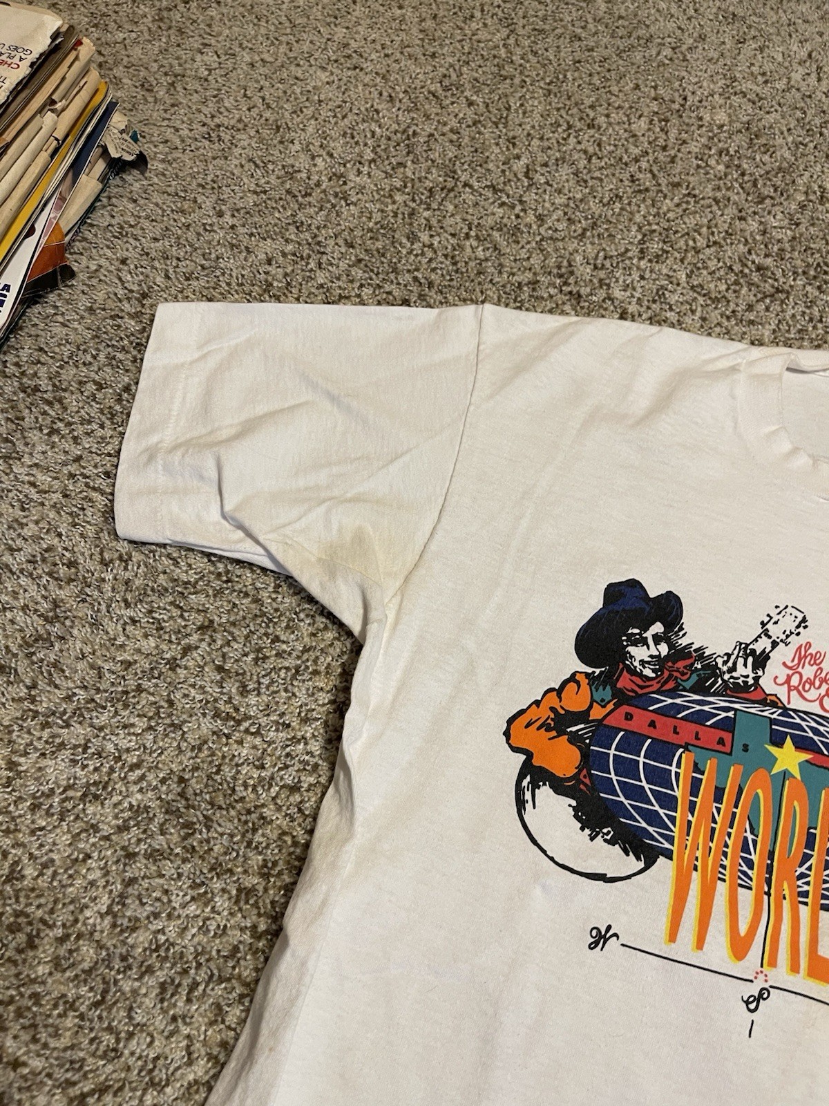 maglia vintage Robert Earl Keen 1993 tour mondiale XL