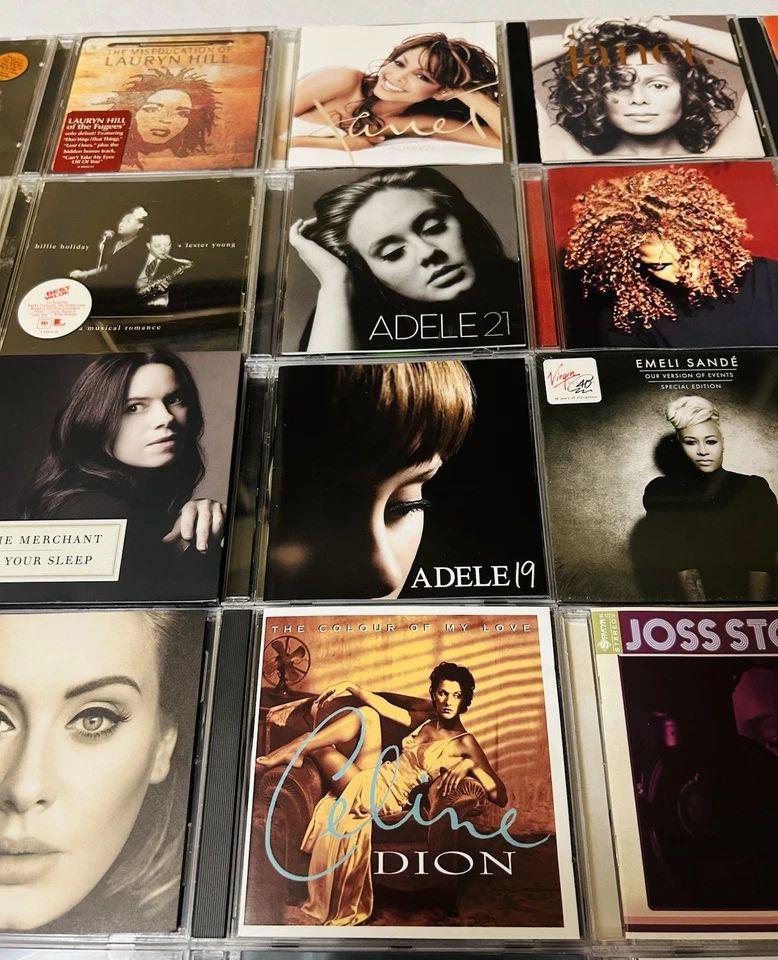 Cd Lot Blues Soul R&B Whitney Houston Janet Jackson Toni Braxton Alicia Keys Foto 2 de 4