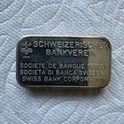 3-Schweizerischer Bankverein - 100 Gram .999 Fein Silber Bar MP Essayeur Fondeur
