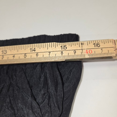 100% Silk Crinkle Maxi Skirt Black Lightweight Sheer EU44/46 US 12/14 Whimsigoth - Picture 6 of 8