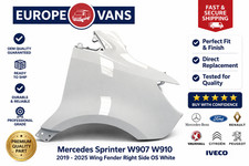 Mercedes Sprinter W907 W910 2019 2025 Wing Fender Right Side OS White BREAKING