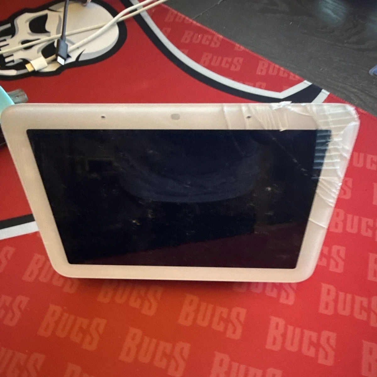 Altavoz inteligente Google Home Hub Wi‐Fi Asistente de Google blanco/gris piezas
