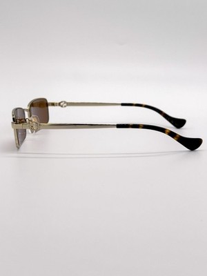 NEW GUCCI SUNGLASSES GG1600S 002 GOLD WOMEN EYEWEAR WITH CHAIN NEW GUCCI SUNGLASSES GG1600S 002 GOLD WOMEN EYEWEAR WITH  main image 3