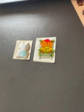 Vintage 1980s 2 Puffy Cat Stickers