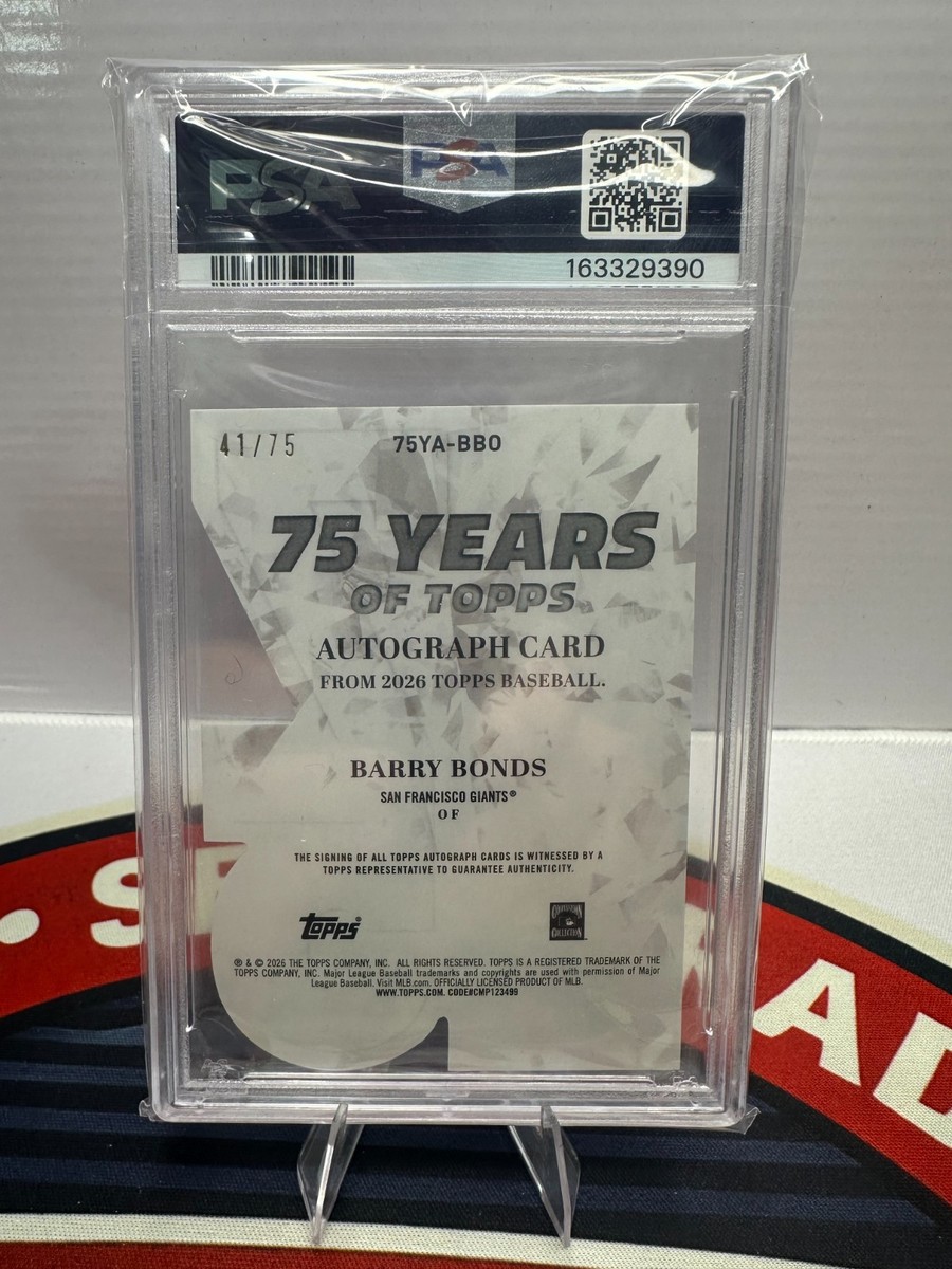 2026 Topps Series 1 - 75 Years of Topps Die-Cut Autographs Barry