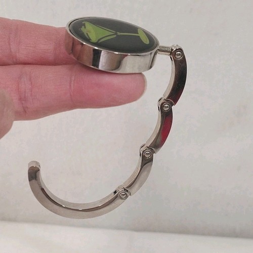 Geldbörsenhalter Tischhaken klappbar tragbar Cocktail Motiv Design mit Samtbeutel - Bild 4 von 10