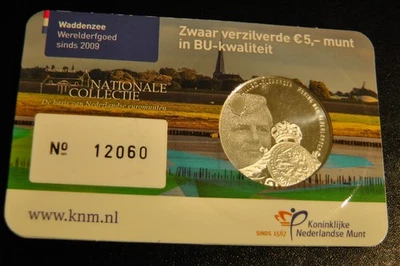 5 Euro 2016 Stempelglanz "Het Wadden Vijfje"  BU  in Coincard Nr. 12060 - Bild 1 von 2