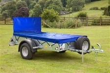 Trailer Cover For The Ifor Williams P7E Ramped Trailer With Tail Lift.