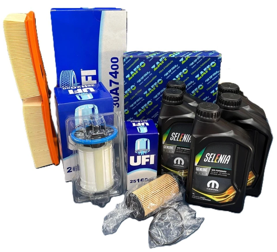 KIT TAGLIANDO ALFA ROMEO STELVIO 2.2 D Q4 4 FILTRI E 5 LT SELENIA FORWARD 0W20 - Immagine 2 di 4