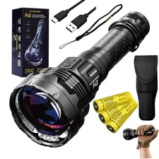 Nitecore P40 Ultra-Long Throw Dual Beam LEP Flashlight w/ 2x Xtra NL2153HP Batte