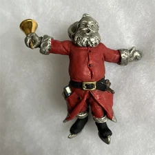 Hudson Pewter Villagers #7505 Santa Skating. **see Other Listings