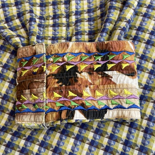 Robert Graham Mens Dress Shirt 2XL Blue Yellow Geometric Colorful Flip Cuff - Foto 6 di 24