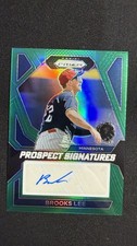 Panini Prizm Prospect Signatures Green Brooks Lee #PS-BL Twins Autograph 2024