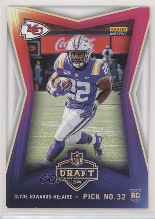 2020 Panini Instant NFL Draft Night /1065 Clyde Edwards-Helaire Rookie RC 0w0