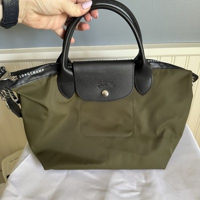Longchamp LE PLIAGE ENERGY S HANDBAG Crossbody Purse Khaki Green Recycled Canvas