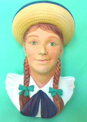 LEGEND PRODUCTS ANNE of GREEN GABLES CHALKWARE HEAD BOSSONS FREDWRIGHT - BOXED
