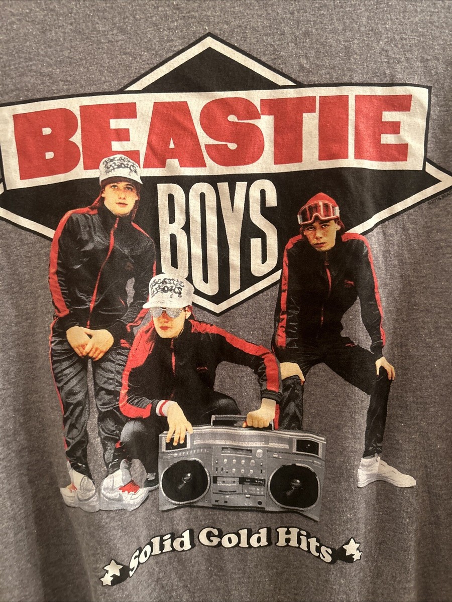 BEASTIE BOYS Solid Gold Hits Tシャツ Beastie Boys Solid Gold Hits T Shirt Men's 2xl Gray & Black