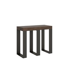 Itamoby Consolle allungabile 90x40/300 cm Sintesi Noce telaio Antracite