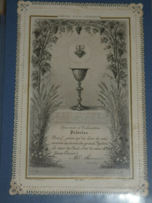 Pious Image Lace Scissor Priest for Eternity Letaille Pl 455