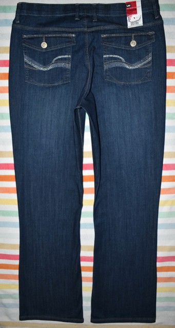 lee custom fit waistband jeans