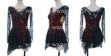 New Ice Figure Skating Dress Figure Skating Dress For Competition black
