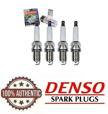 4x DENSO PQ16TT Platinum-Titanium TT Spark Plug set Pre-Gapped More Spark/Power