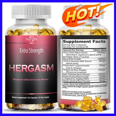 HORNY GOAT WEED caps Extra Strength HERGASM Advanced Viriity Formula for Women