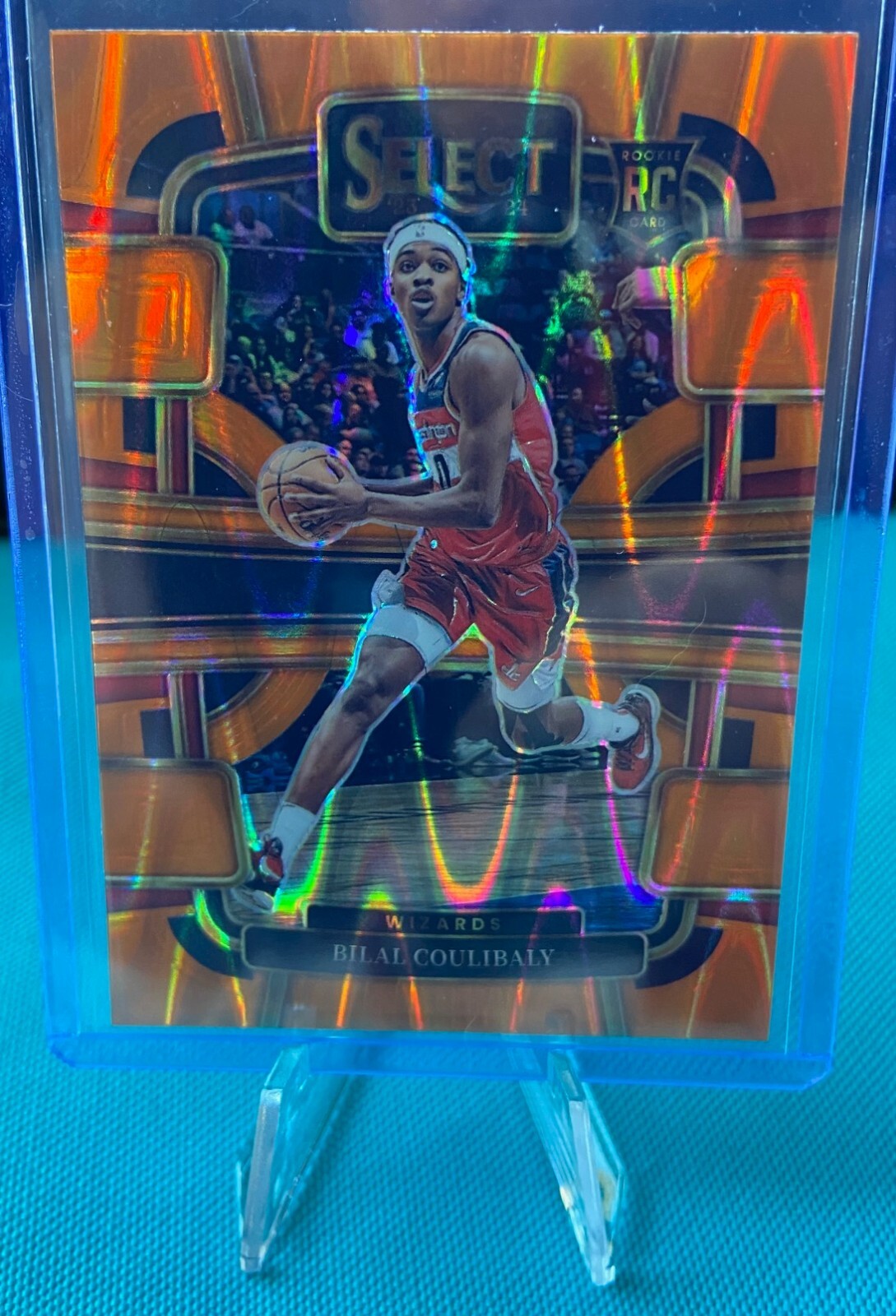 2023-24 Panini Select NBA Bilal Coulibaly RC Concourse Orange Tectonic Prizm #97