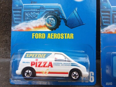 Hot Wheels Ford Aerostar 186 & 236 1991 Blue Cards BW's | eBay