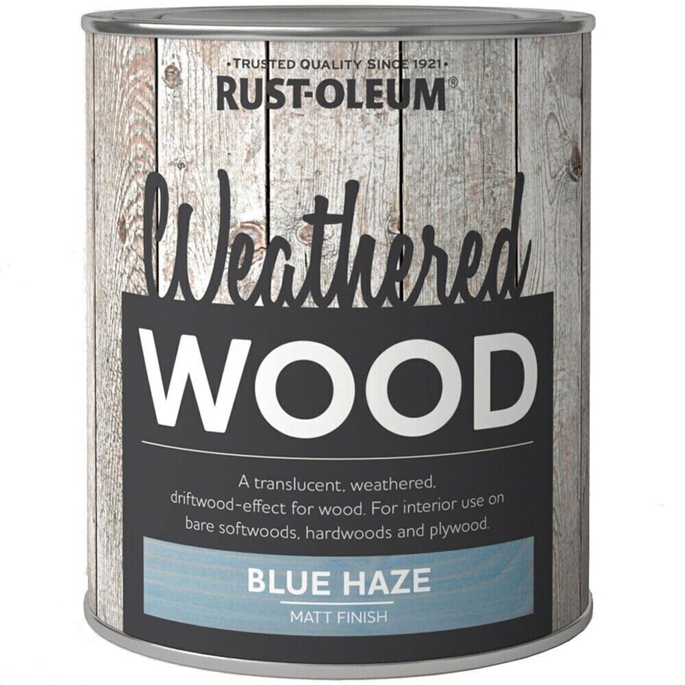 Rust-Oleum Blue Weathered Wood Finish Haze 750Ml - Image 2