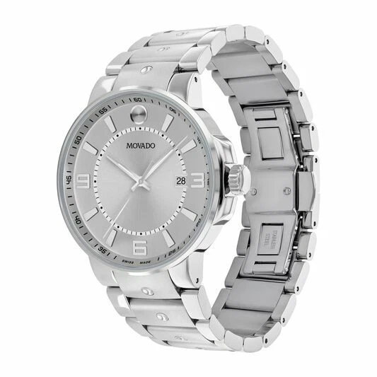 Movado se 2025 pilot silver