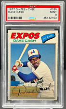 1977 O-Pee-Chee Dave Cash PSA 9 MINT Montreal Expos Card #180    cc23