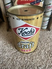 Koch’s Genuine Draft gallon beer can Fred Koch Brewing Co Dunkirk NY