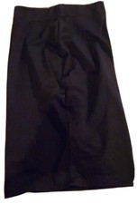 Women's Solid High Waist Lightweight Bodycon Pencil Stretch Midi Skirt, Black