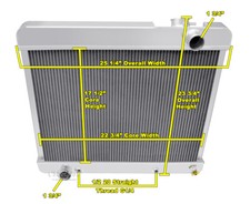 Jamn Champion 2 Row All Aluminum Radiator For 1960 1961 1962 1963 1964 Buick