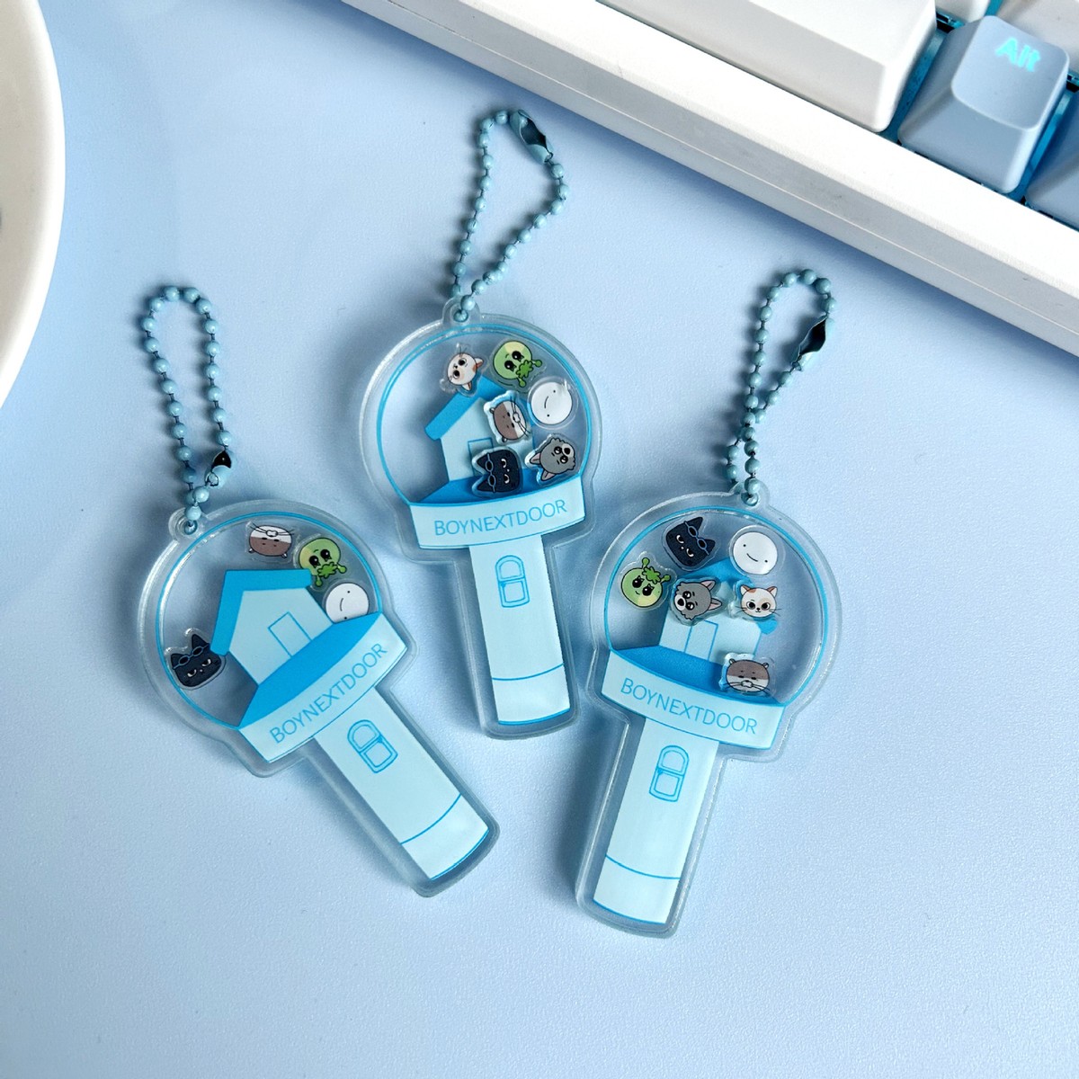 Kpop BOYNEXTDOOR Light Stick Keychain Acrylic Pendant Bag Charm