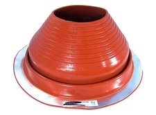 #7 (6" to 11") Dektite PIPE FLASHING: Red High Temp Silicone Pipe Boot
