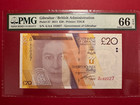 Gibraltar 20 Pounds, 2011 p37 Unc -Pmg 66 Epq - A/Aa