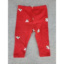 Starting Out Baby Girls Red Polar Bear Print Leggings Pants Size 12M