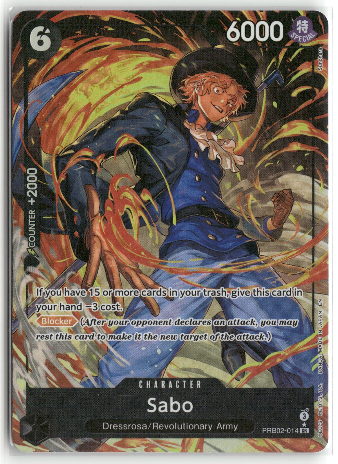 Sabo - (Alternate Art) PRB02-014 Premium Booster -The Best- Vol. 2 One Piece