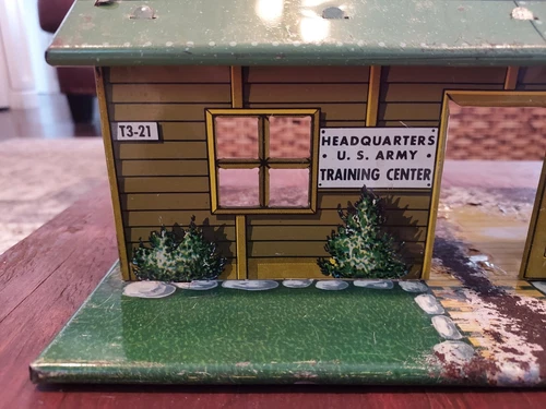 Vintage Marx US Army Headquarters Training Center Model T3-21 Litho Tin