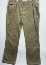 Vintage Sedgefield Corduroy Pants Mens 46x32 Tan Straight Made In USA
