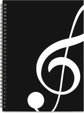 Blank Sheet Music Composition Manuscript Staff Paper Art Music Notebook Black 10
