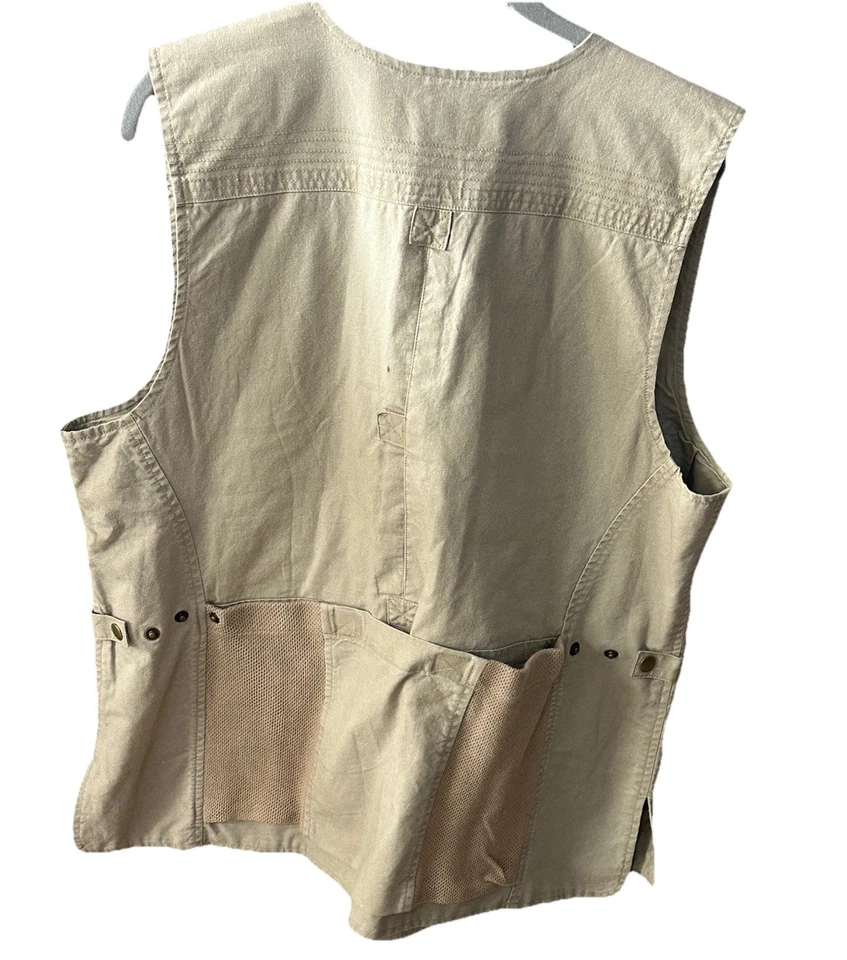Chaleco Smith de Viaje De Colección Mujer L Beige Caqui Safari Utilitario Pesca Caza Foto 2 de 4