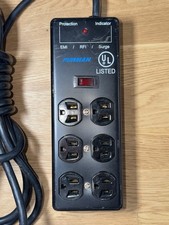 Furman SS-6B Pro Plug 6 Outlet AC Surge 15A Power Strip Conditioning