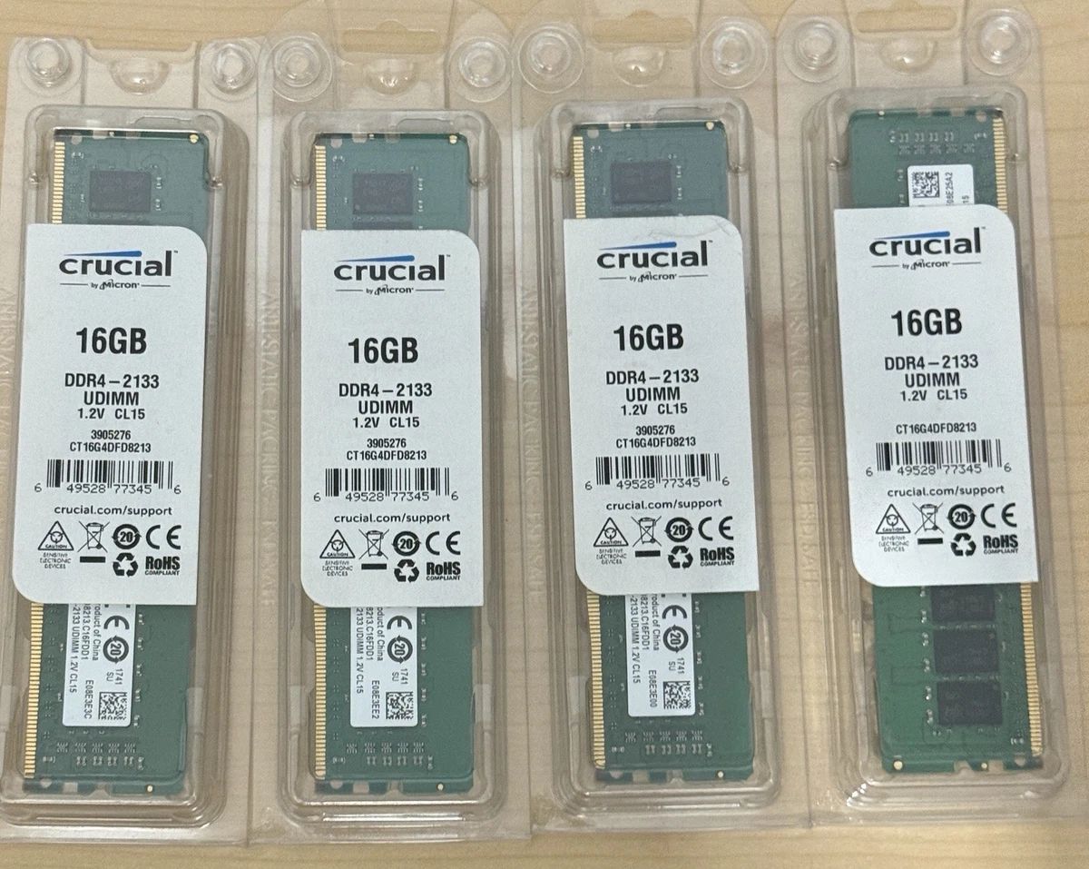 Crucial PC4-17000 (DDR4-2133) Bus Speed Computer RAM 16 GB Total